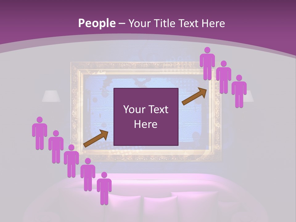 Lamp Grunge Furnishing PowerPoint Template