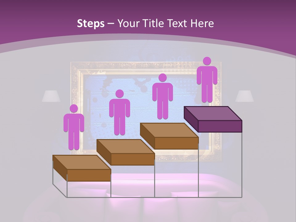 Lamp Grunge Furnishing PowerPoint Template