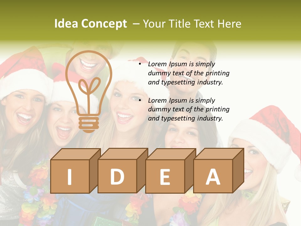 Joy Crazy Smiling PowerPoint Template