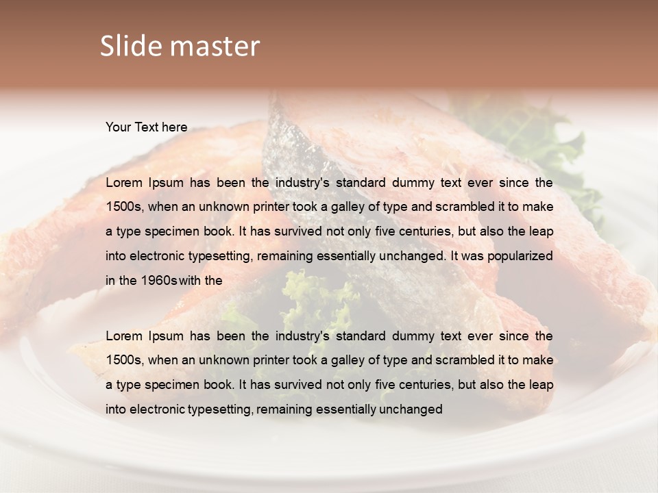 Greens Cuisine Diet PowerPoint Template