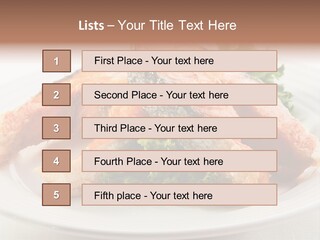 Greens Cuisine Diet PowerPoint Template