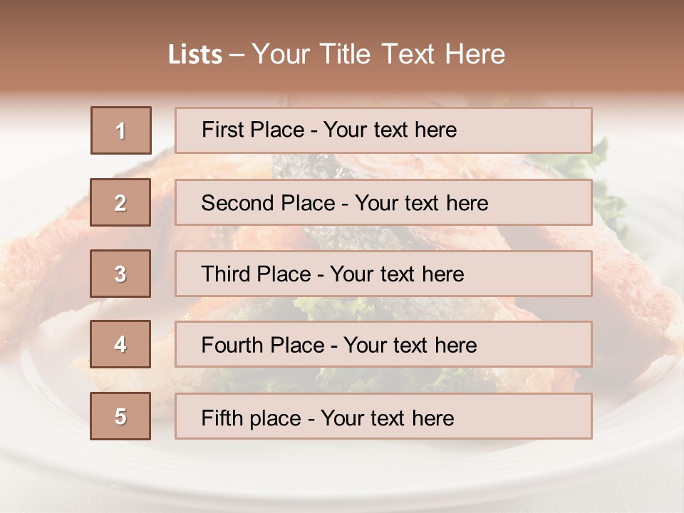 Greens Cuisine Diet PowerPoint Template
