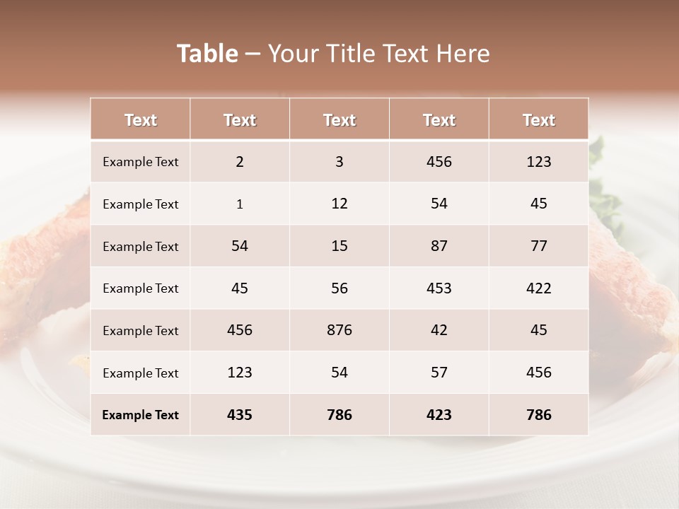 Greens Cuisine Diet PowerPoint Template