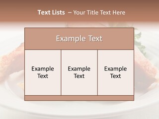 Greens Cuisine Diet PowerPoint Template