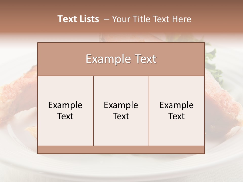 Greens Cuisine Diet PowerPoint Template