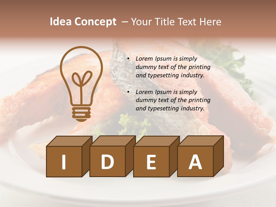 Greens Cuisine Diet PowerPoint Template