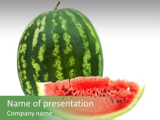 White Healthy Juicy PowerPoint Template