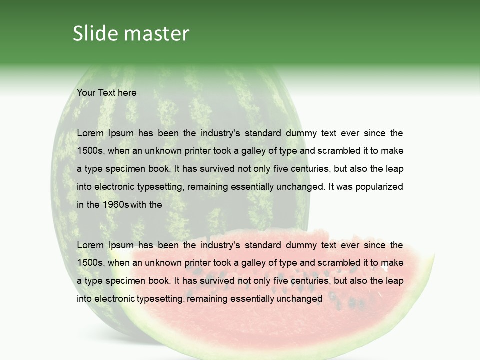 White Healthy Juicy PowerPoint Template