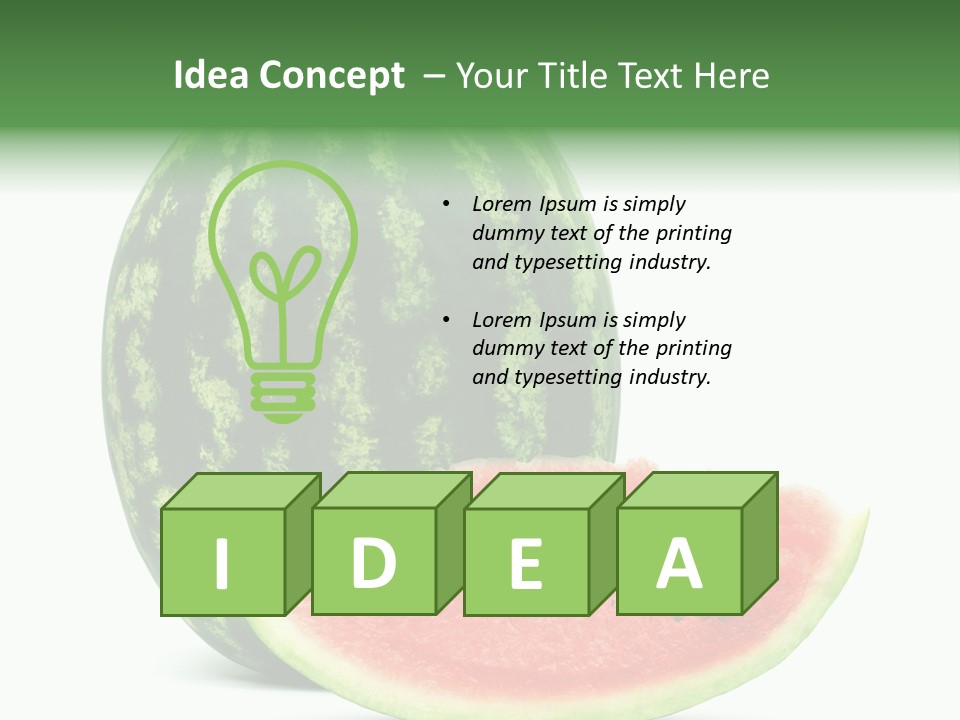 White Healthy Juicy PowerPoint Template