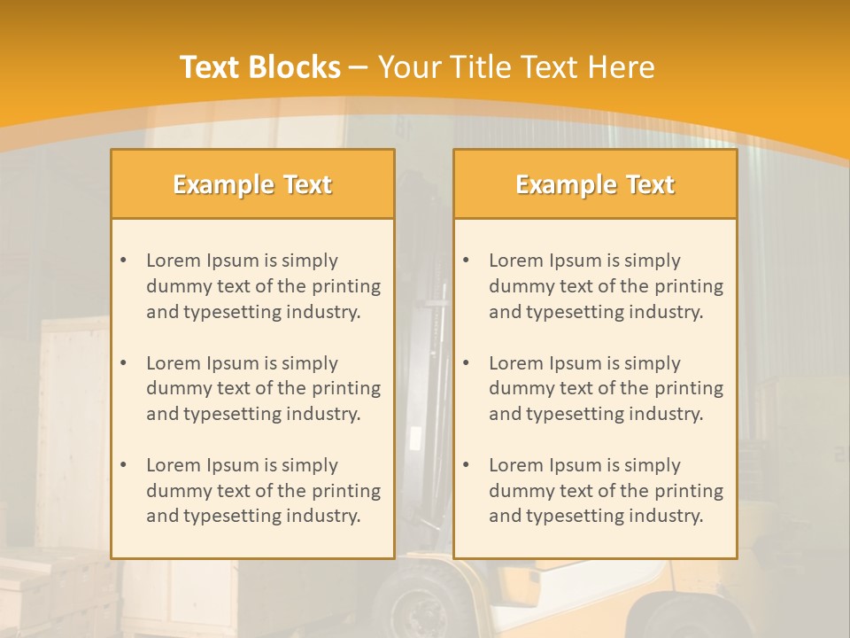 Job Handling Stack PowerPoint Template