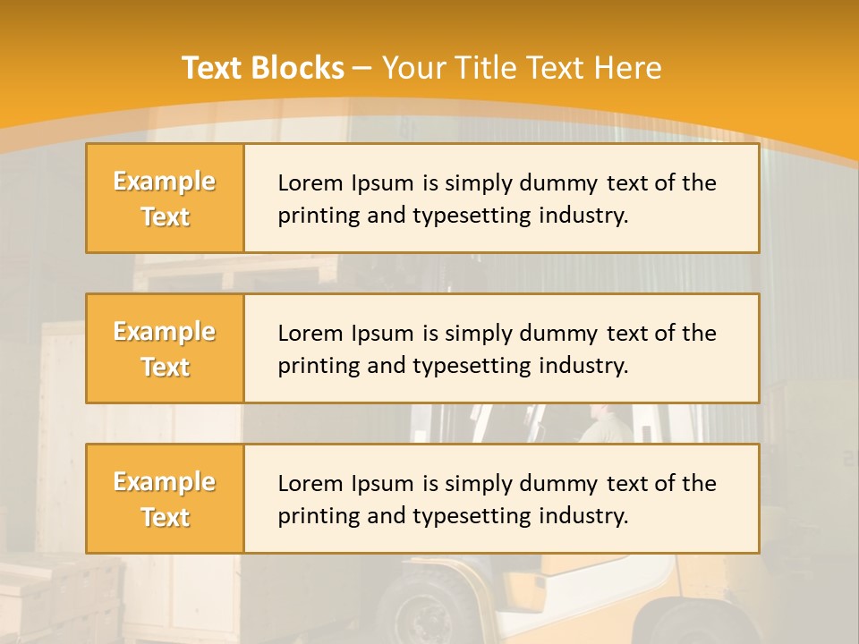 Job Handling Stack PowerPoint Template