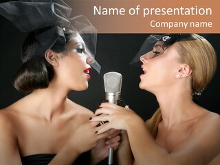 Performer Lifestyle Singer PowerPoint Template