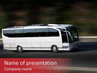 Speed Holidays Car PowerPoint Template