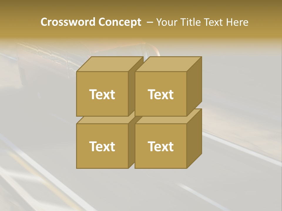 Fast Autocar Door PowerPoint Template