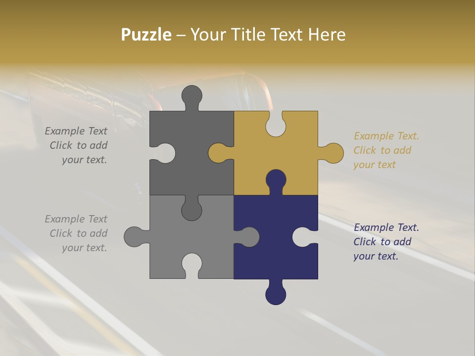 Fast Autocar Door PowerPoint Template