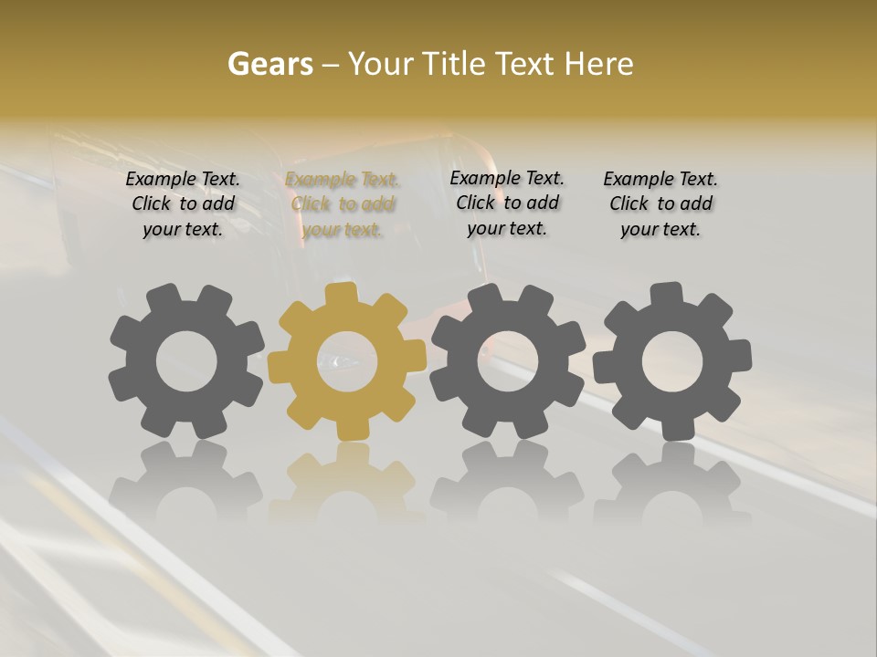 Fast Autocar Door PowerPoint Template