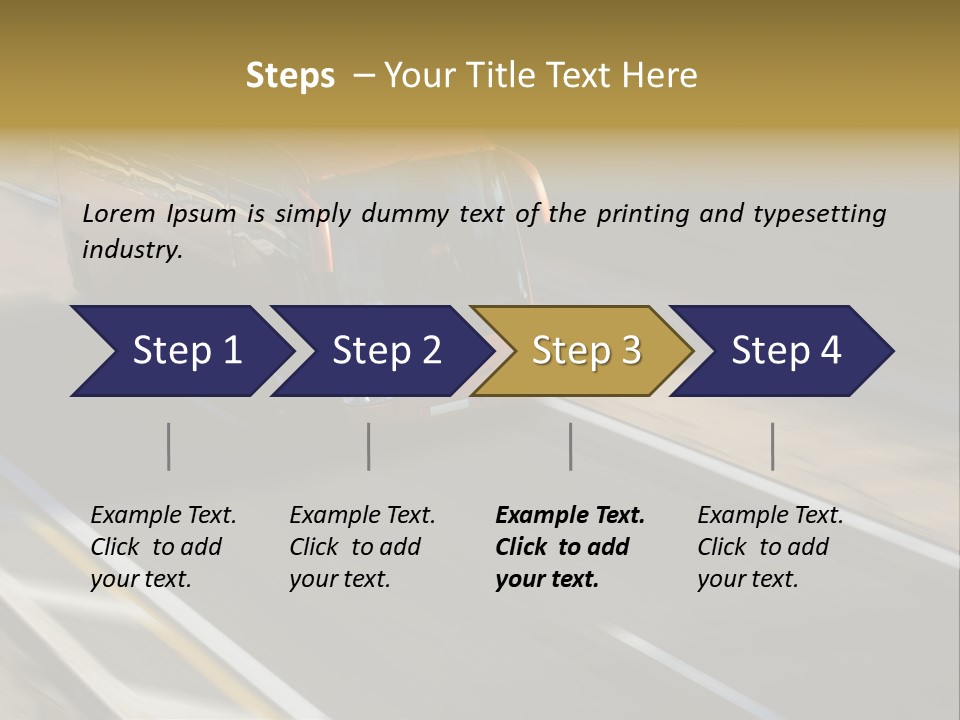 Fast Autocar Door PowerPoint Template