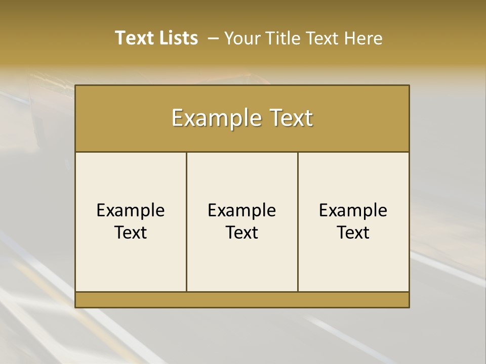 Fast Autocar Door PowerPoint Template