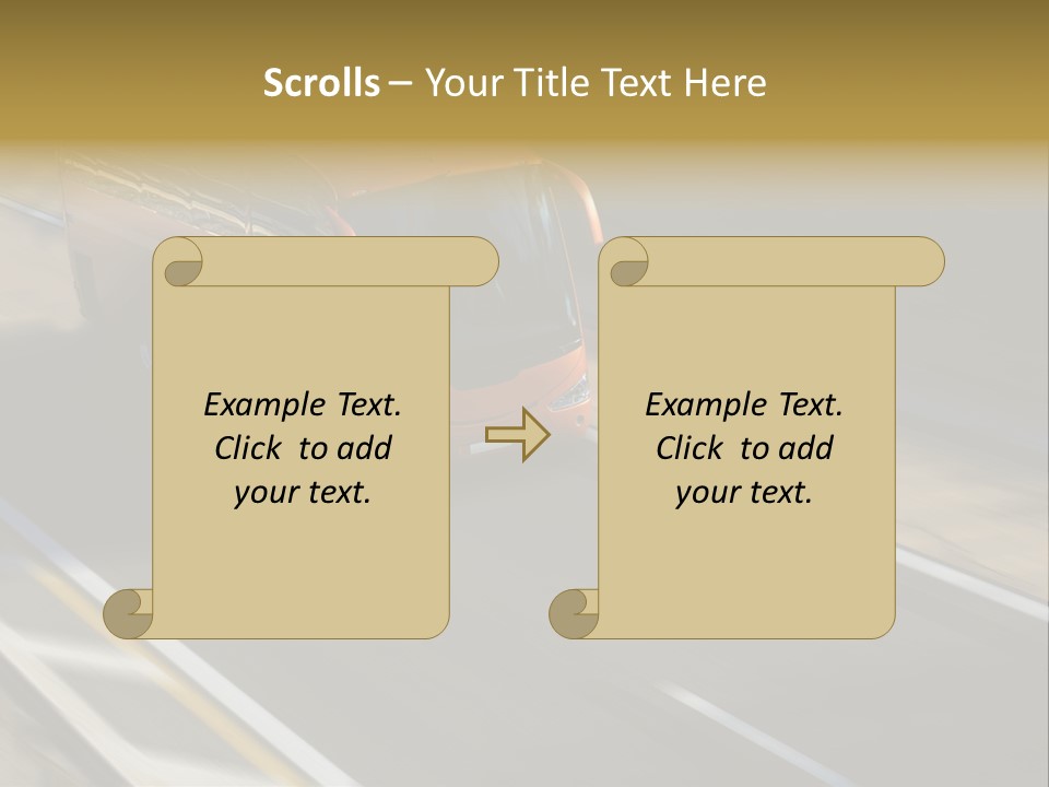 Fast Autocar Door PowerPoint Template