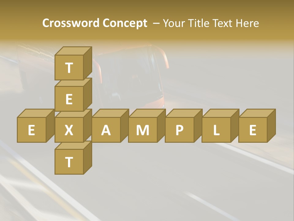 Fast Autocar Door PowerPoint Template
