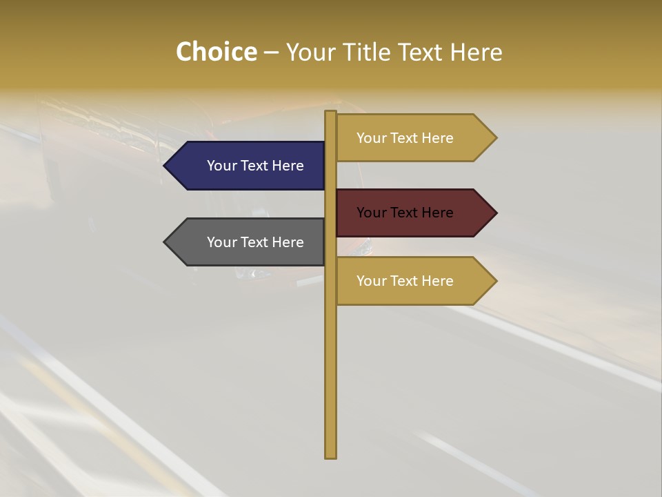 Fast Autocar Door PowerPoint Template
