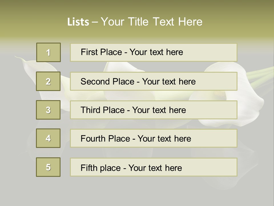 Blossom White Mirroring PowerPoint Template