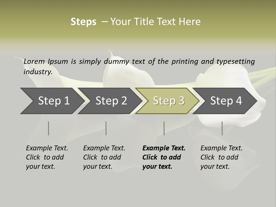 Blossom White Mirroring PowerPoint Template