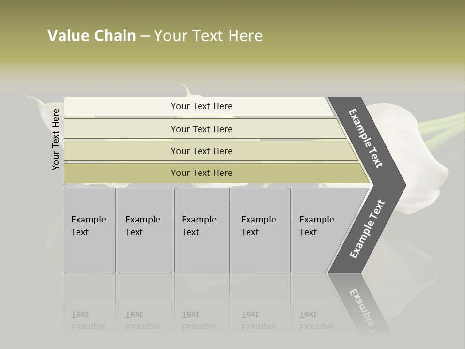 Blossom White Mirroring PowerPoint Template