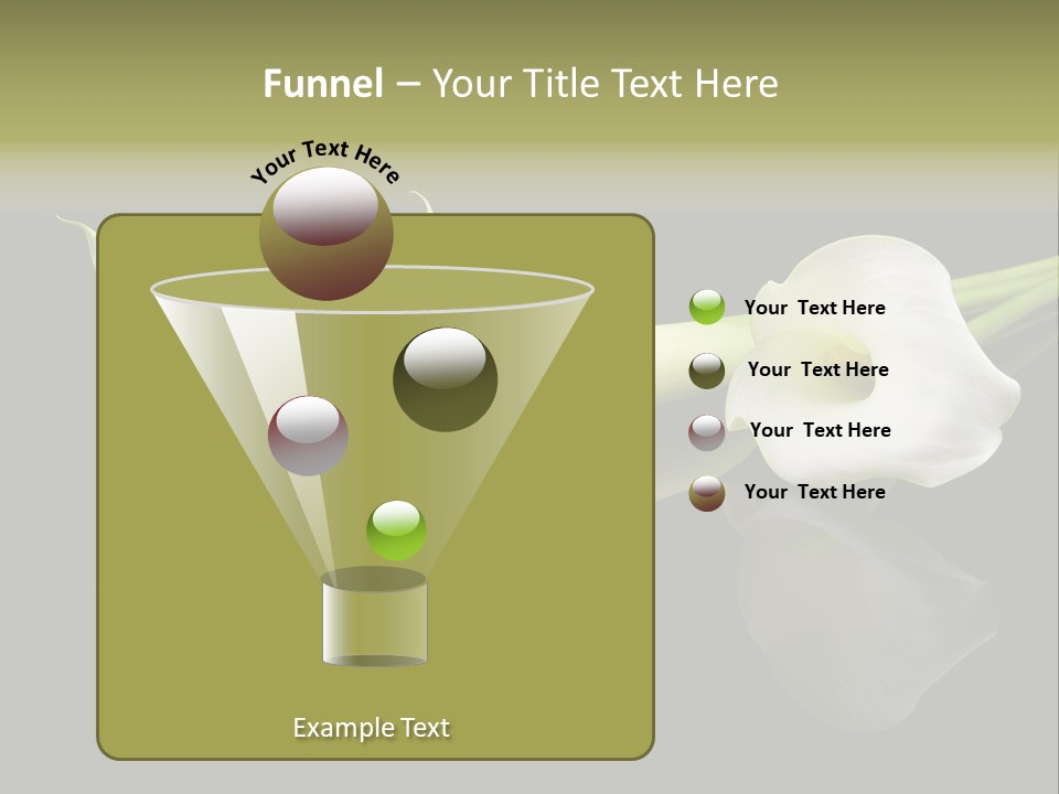 Blossom White Mirroring PowerPoint Template