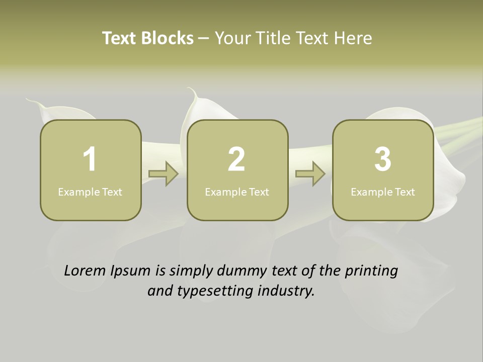 Blossom White Mirroring PowerPoint Template