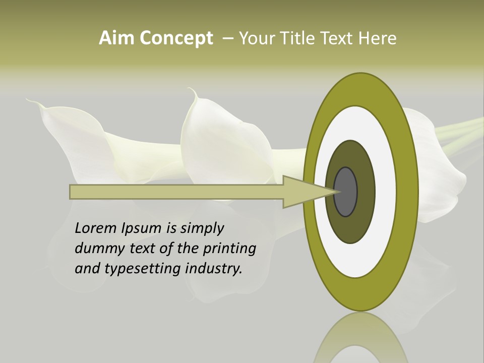 Blossom White Mirroring PowerPoint Template