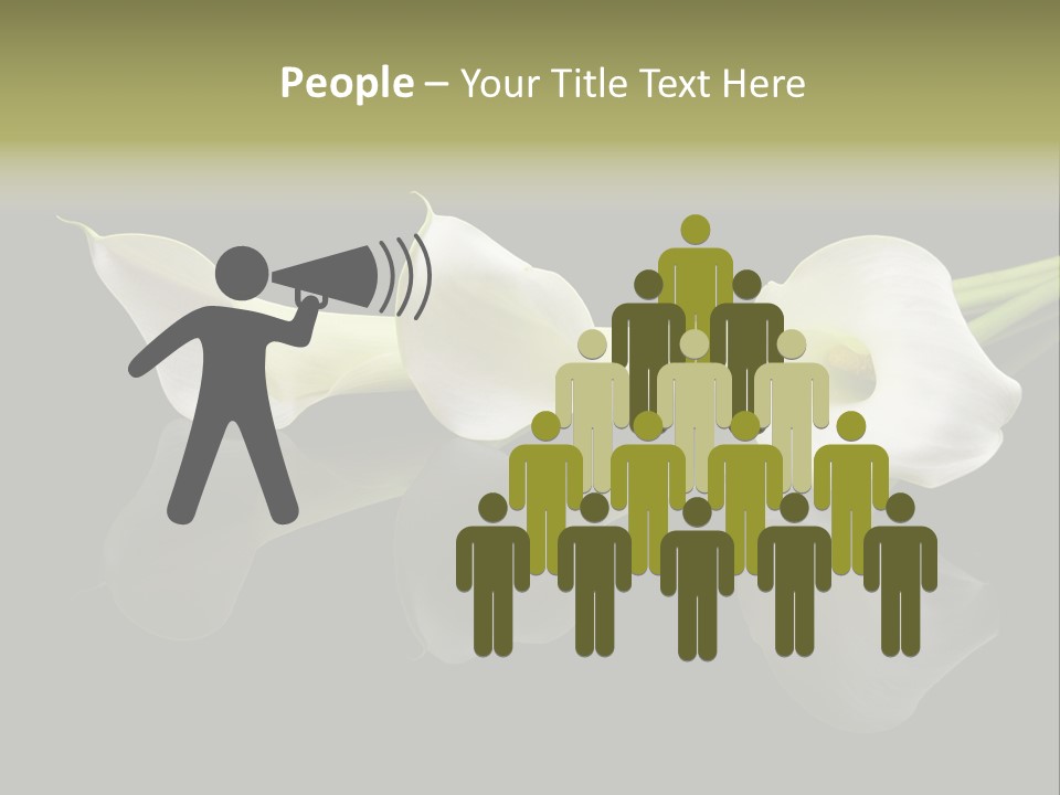 Blossom White Mirroring PowerPoint Template