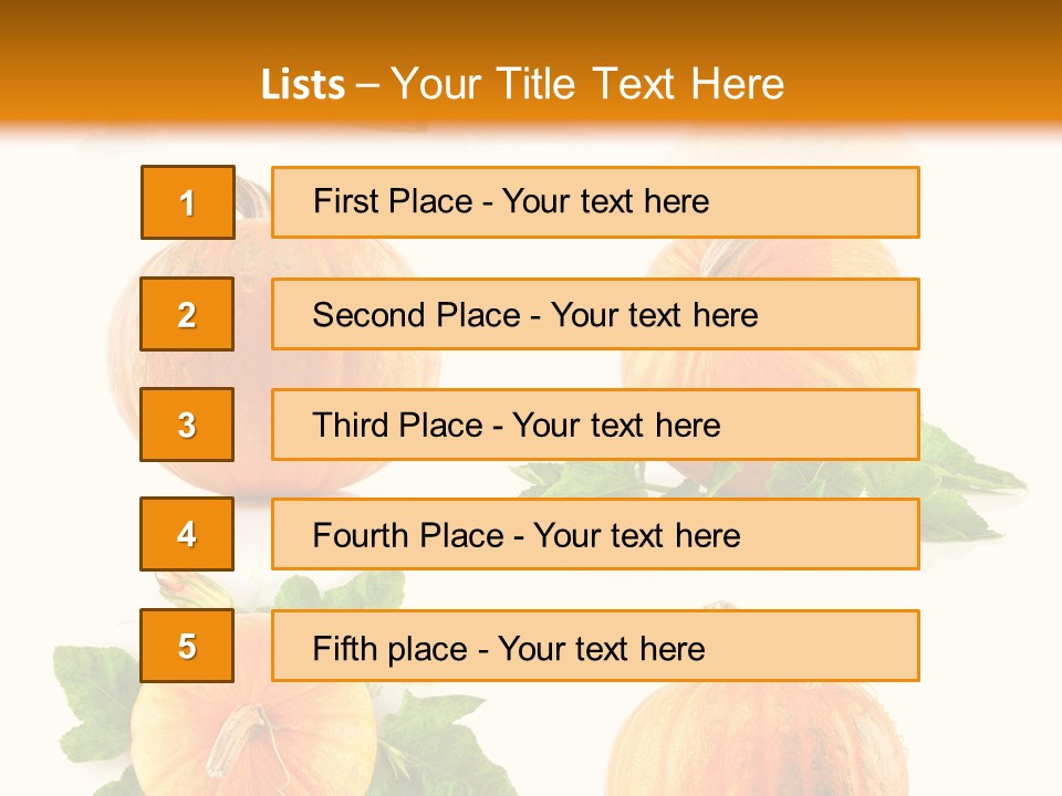 Collection Harvest Yellow PowerPoint Template