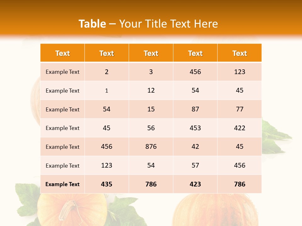 Collection Harvest Yellow PowerPoint Template