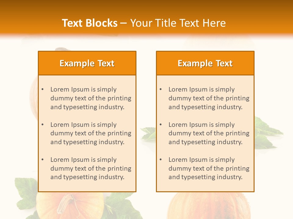 Collection Harvest Yellow PowerPoint Template