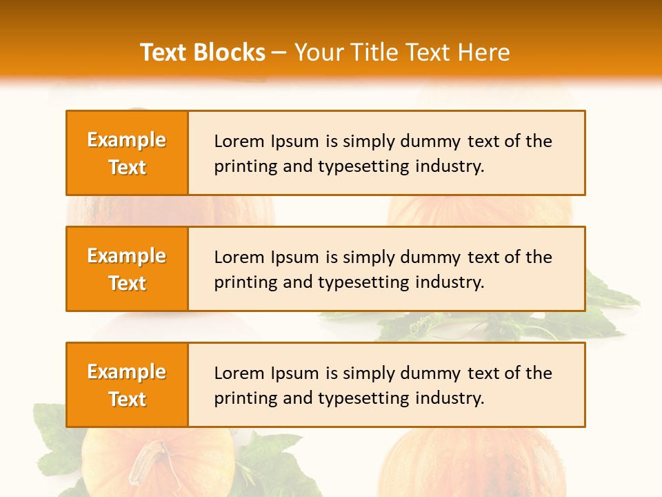 Collection Harvest Yellow PowerPoint Template