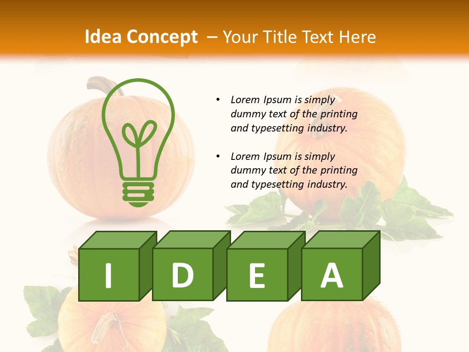 Collection Harvest Yellow PowerPoint Template