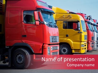 Motorway Stock Delivery PowerPoint Template