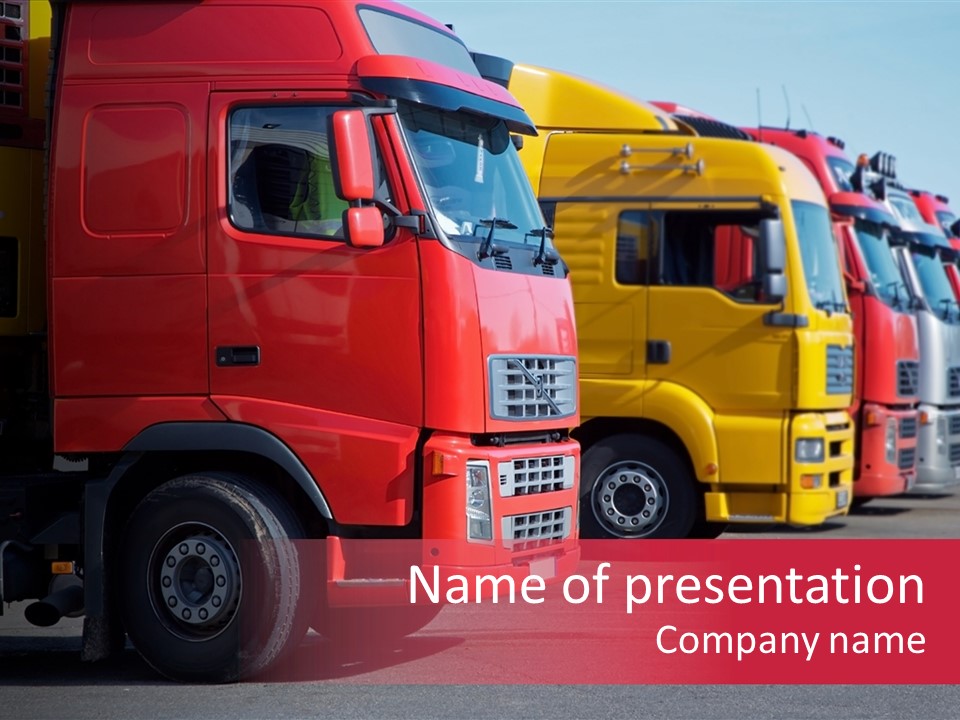 Motorway Stock Delivery PowerPoint Template