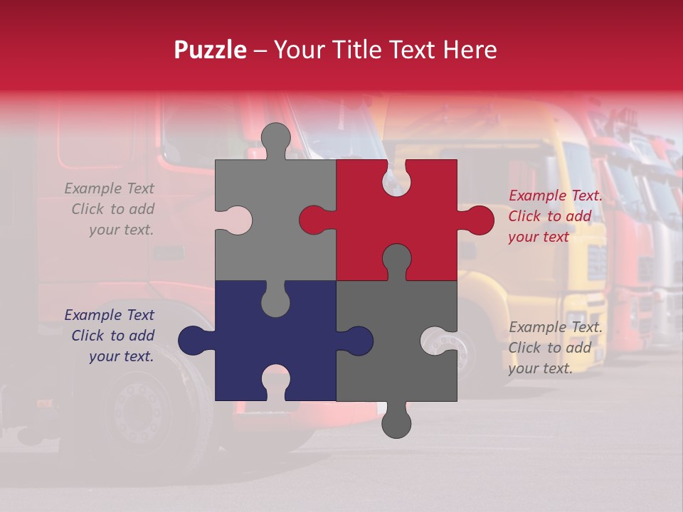 Motorway Stock Delivery PowerPoint Template