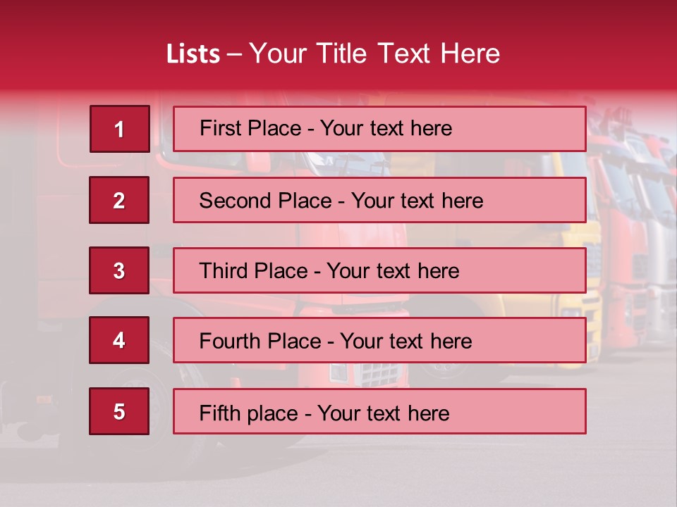 Motorway Stock Delivery PowerPoint Template