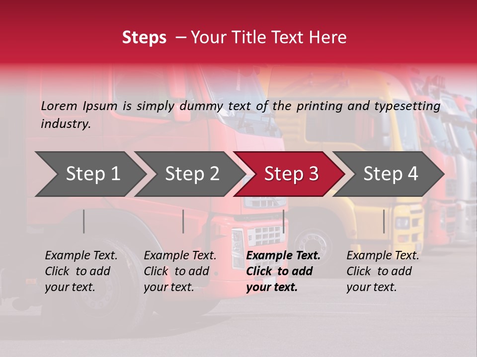 Motorway Stock Delivery PowerPoint Template