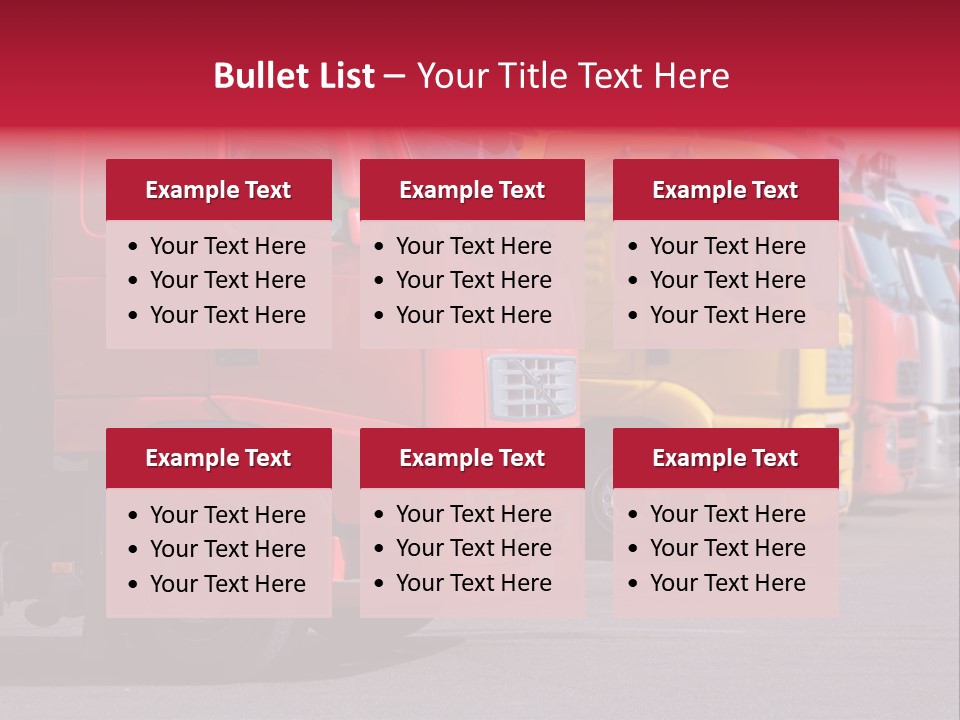 Motorway Stock Delivery PowerPoint Template