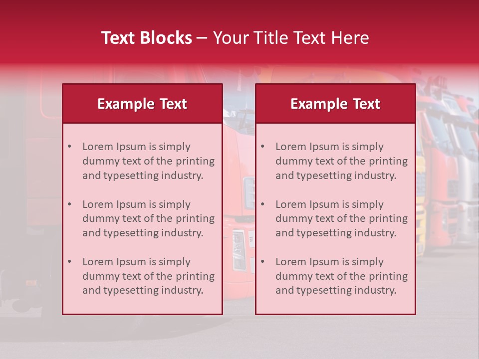 Motorway Stock Delivery PowerPoint Template