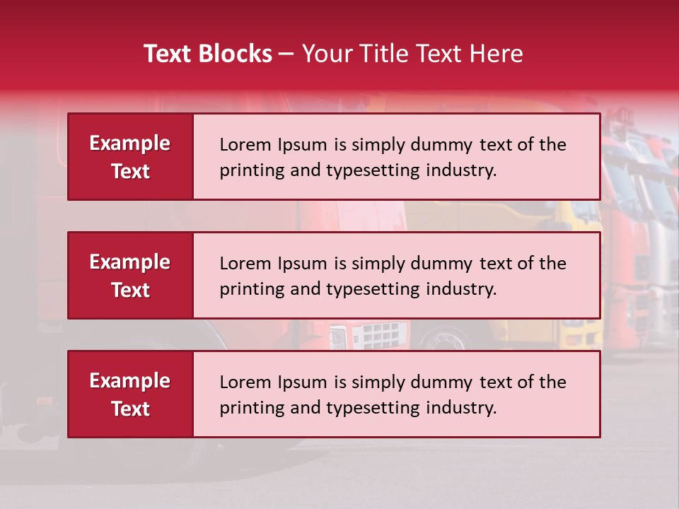 Motorway Stock Delivery PowerPoint Template