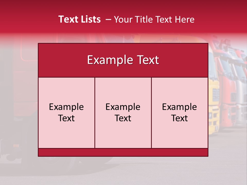 Motorway Stock Delivery PowerPoint Template