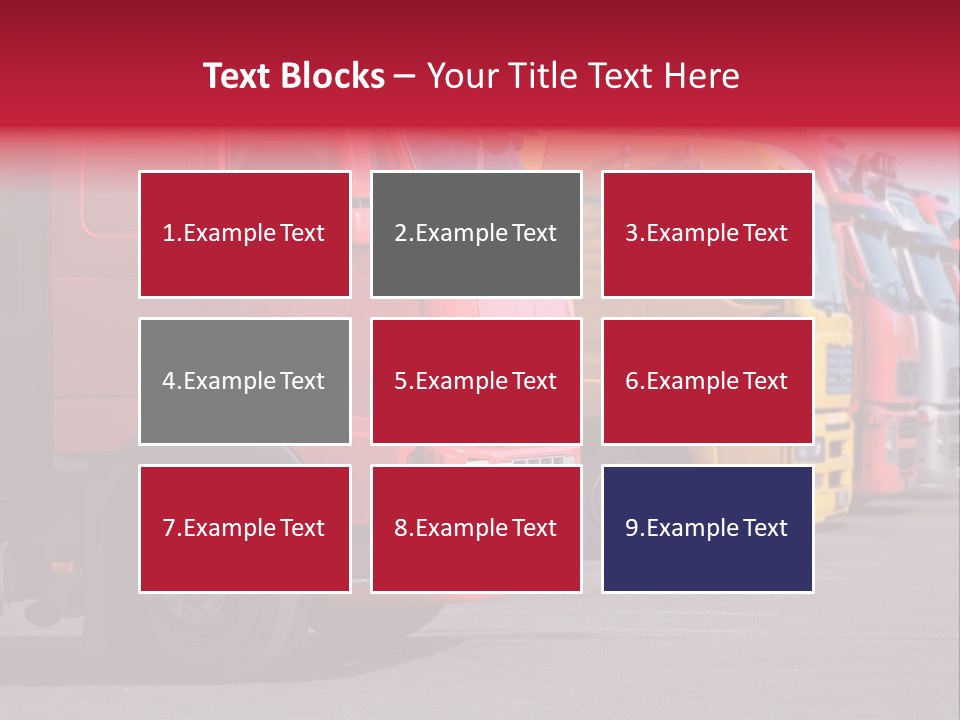 Motorway Stock Delivery PowerPoint Template