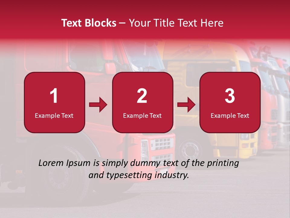Motorway Stock Delivery PowerPoint Template