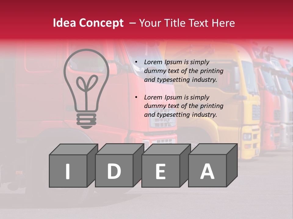 Motorway Stock Delivery PowerPoint Template