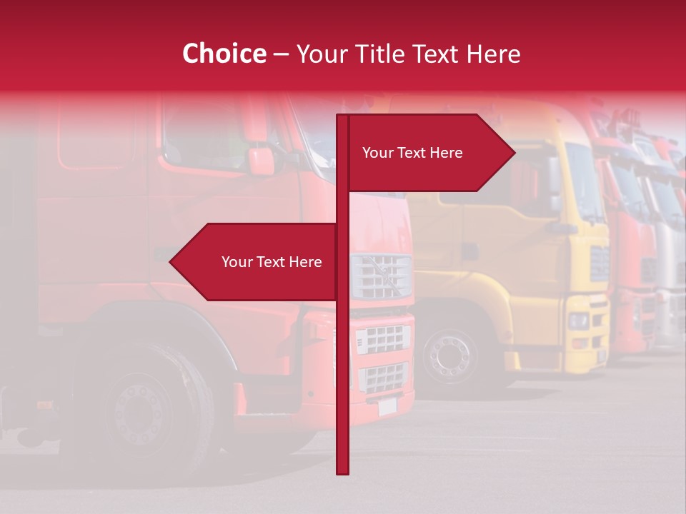 Motorway Stock Delivery PowerPoint Template